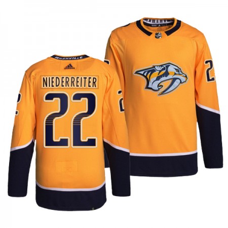 Nashville Predators Hockeydrakt nino niederreiter Gold Adidas Authentic - Herre
